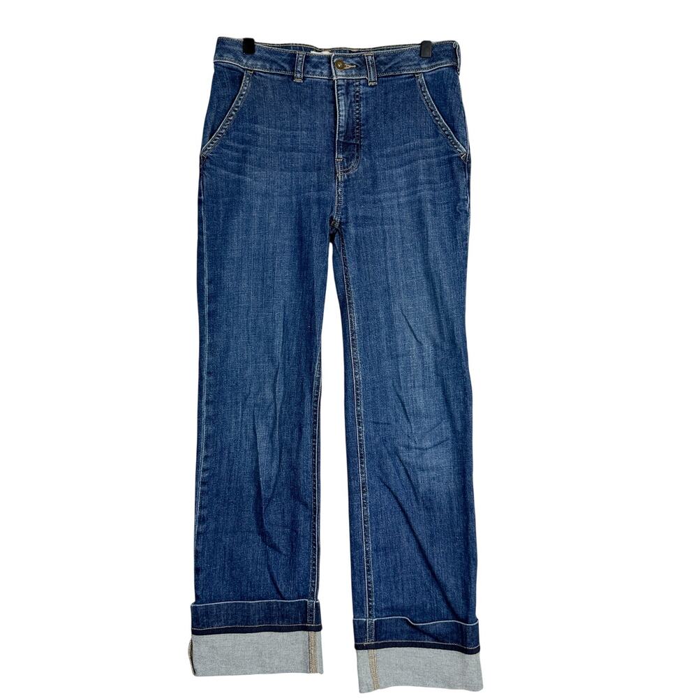 Pilcro Anthropologie The Francais High Rise Cuffed Jeans 30L - 27